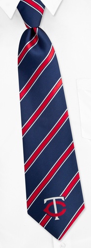 MLB Minnesota Twins Tie by MLB - Navy blue Polyester MLB Minnesota Twins Tie by MLB - Navy blue Polyester