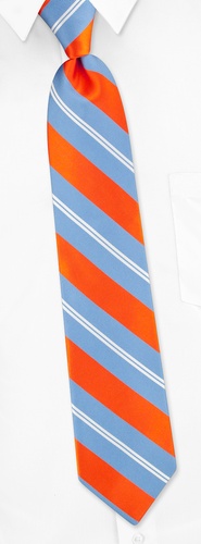 Clothesline Stripe Tie by Tommy Hilfiger - Orange Silk Clothesline Stripe Tie by Tommy Hilfiger - Orange Silk