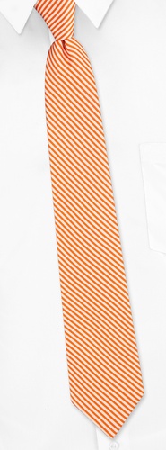 South Beach Stripe Skinny Tie by Tommy Hilfiger Vintage Slim -  Orange Silk