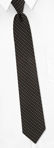 Mini Stripe Skinny Tie by Ben Sherman - Black Silk Mini Stripe Skinny Tie by Ben Sherman - Black Silk