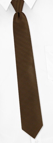 Horizontal Stripe Skinny Tie by Ben Sherman -  Yellow Silk