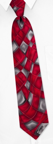 Northern Lights Tie by Jerry Garcia -  Red Silk