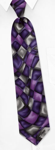 Northern Lights Tie by Jerry Garcia -  Purple Silk