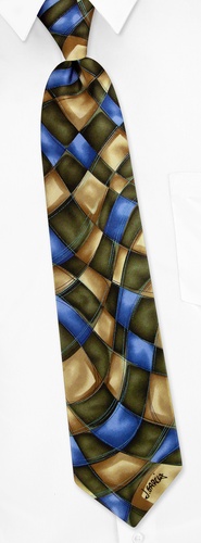 Northern Lights Tie by Jerry Garcia -  Hunter green Silk