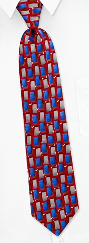 Last Chance Tie by Jerry Garcia -  Red Silk