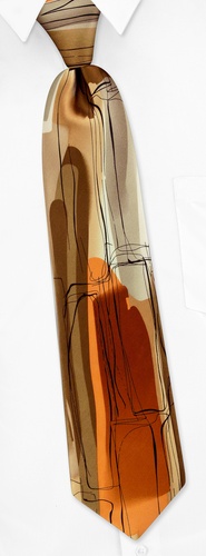 Hand Hold Tie by Jerry Garcia -  Brown Silk