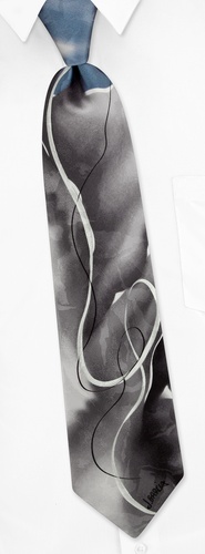 Northern Lights Tie by Jerry Garcia -  Silver Silk