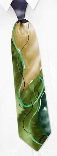 Northern Lights Tie by Jerry Garcia -  Sage Silk