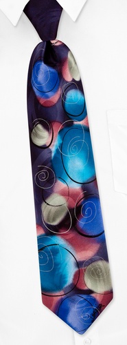 Juggling Show Tie by Jerry Garcia -  Plum Silk