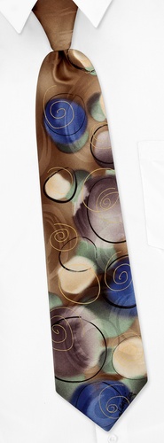 Juggling Show Tie by Jerry Garcia -  Brown Silk